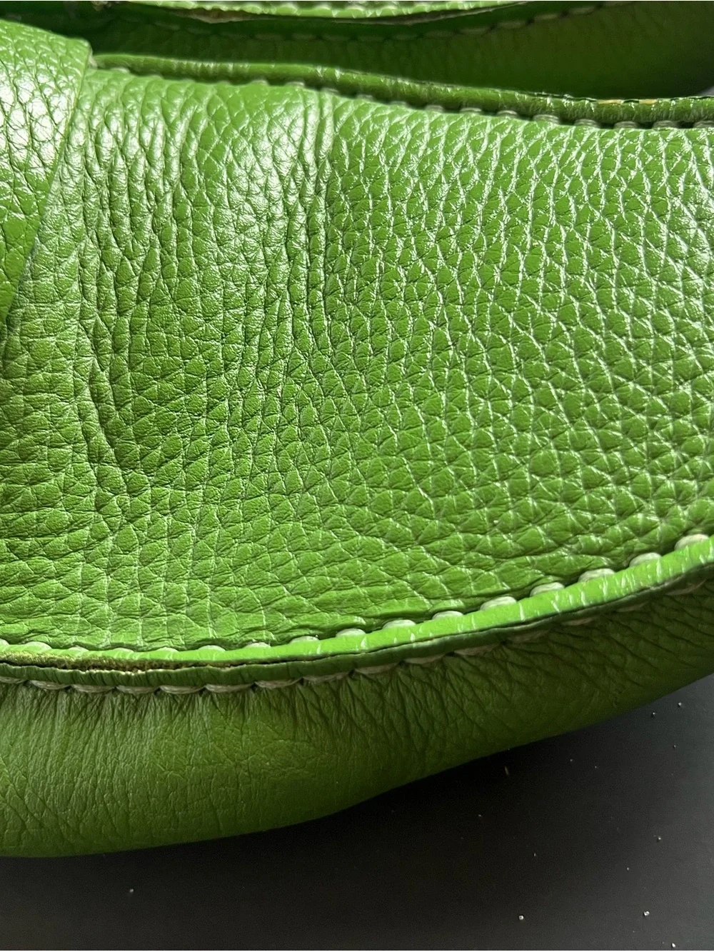 Salvatore Ferragamo Men’s Green Leather Buckle Driver Loafers Slip-On US 10 EE